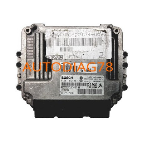 CALCULATEUR MOTEUR PEUGEOT BIPPER 1.4 HDI EDC16C34 BOSCH 0 281 014 444, 0281014444, 96 656 916 80, 9665691680 Calculateur Mot...