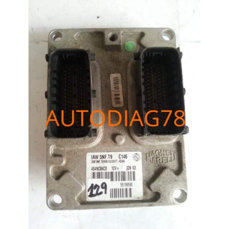 CALCULATEUR MOTEUR FIAT STILO 1.6 IAW 5NF.T9, IAW5NFT9, 61601 054 00, 6160105400, 55186425 Calculateur Moteur|autodiag78