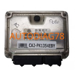 CALCULATEUR MOTEUR VW VOLKSWAGEN POLO LUPO CADDY 1.4 030906032DT, 030 906 032 DT, BOSCH 0 261 207 593, 0261207593, ME7.5.10 3936