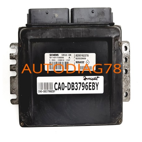 CALCULATEUR MOTEUR RENAULT CLIO 1.4 SIEMENS SIRIUS 32 S110030304C, S110030304D, S110030304 C / D, 7700115097 7700110471 Calcu...