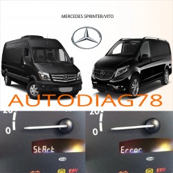 Réparation start error ( star erreur) mercedes vito sprinteR classe A170 ML