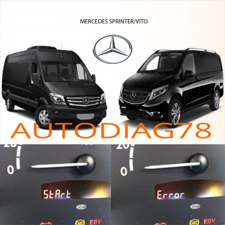Réparation start error ( star erreur) mercedes vito sprinteR classe A170 ML Calculateur Moteur|autodiag78