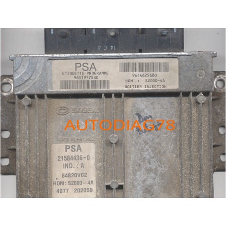 CALCULATEUR MOTEUR RENAULT LAGUNA 1.8i 8200153997, 8200153837 SAGEM S2000RPM 21646251-8, 216462518