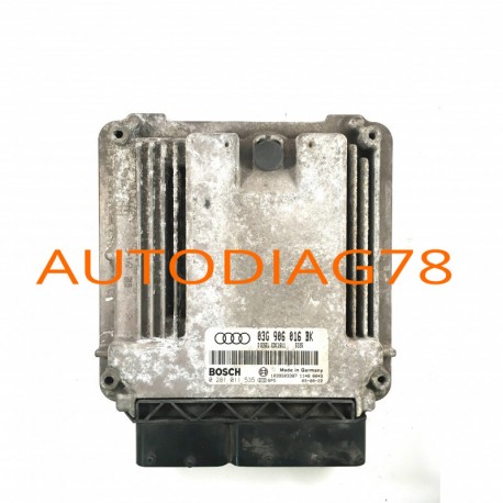 CALCULATEUR MOTEUR AUDI A3 2L TDI 03G906016BK, 03 G90 6016 BK, BOSCH 0 281 011 535, 0281011535 Calculateur Moteur|autodiag78