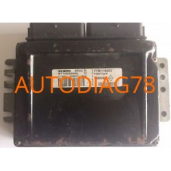 CALCULATEUR MOTEUR RENAULT VIERGE SIEMENS SIRIUS 32 S110030006, 7700114503, 7700110471 Calculateur Moteur|autodiag78