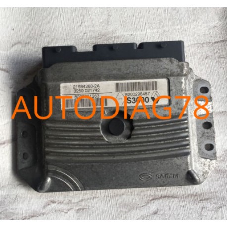 CALCULATEUR MOTEUR RENAULT MEGANE 1.6 16V SAGEM S3000 8200321263 8200387138 Calculateur Moteur|autodiag78