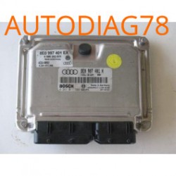 CALCULATEUR MOTEUR AUDI A4 V6 2.5TDI 163CV BOSCH 0281011388, 0 281 011 388, 8E0907401H, 8E0 907 401 H, EDC15VM+ Calculateur M...