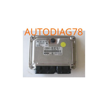 CALCULATEUR MOTEUR AUDI A4 V6 2.5TDI 163CV BOSCH 0281011388, 0 281 011 388, 8E0907401H, 8E0 907 401 H, EDC15VM+ Calculateur M...
