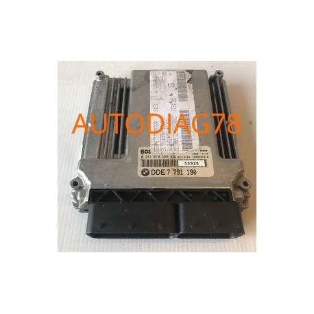 CALCULATEUR MOTEUR BMW E46 320 150CV BOSCH 0 281 010 565, 0281010565, DDE 7 791 190, DDE7791190, 7791190 EDC16C1-3.1 Calculat...