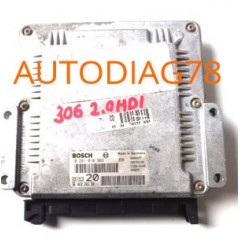CALCULATEUR MOTEUR PEUGEOT 306 2.0 HDI BOSCH 0281010362, 0 281 010 362, 9640324380, 96 403 243 80, EDC15C2 20 Calculateur Mot...
