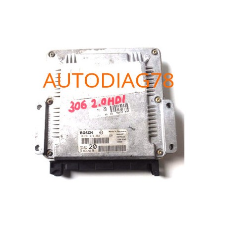 CALCULATEUR MOTEUR PEUGEOT 306 2.0 HDI BOSCH 0281010362, 0 281 010 362, 9640324380, 96 403 243 80, EDC15C2 20 Calculateur Mot...