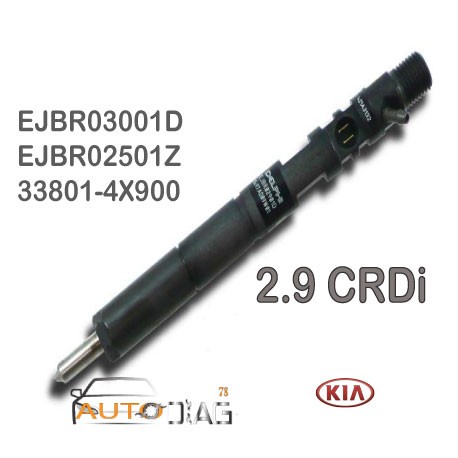 Injecteur DELPHI EJBR03001D 2.9 CRDI  EJBR03001D autodiag78.com
