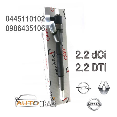 INJECTEUR BOSCH 0445110102 - 0986435106 0445110102  autodiag78.com