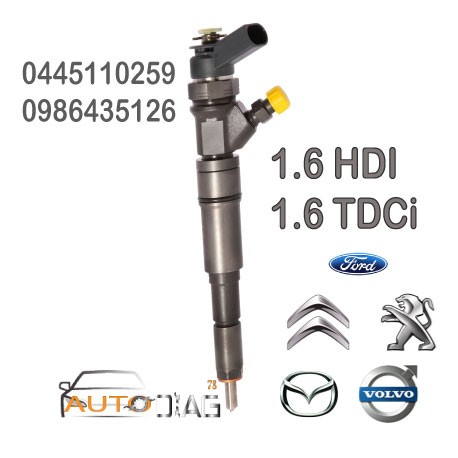 INJECTEUR BOSCH 0445110259 - 0986435126 0445110259 autodiag78.com