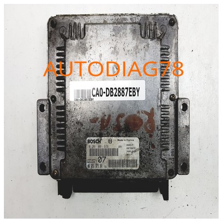 CALCULATEUR MOTEUR CITROEN XSARA PEUGEOT 306 2.0 BOSCH 0281001976, 0 281 001 976, 9635157580, 96 351 575 80, EDC15C2 07 Calcu...