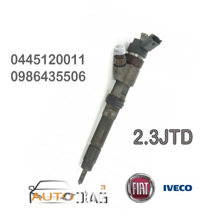 INJECTEUR BOSCH 0445120011 0986435506 IVECO DAILY III 500371101 , 504066141 71724118 autodiag78.com