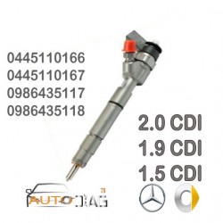 INJECTEUR BOSCH 0445110146 - 0986435087 0986435118 - 0 445 110 167 autodiag78.com