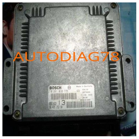 CALCULATEUR MOTEUR PEUGEOT 406 2.0 HDI BOSCH 0 281 010 775, 0281010775, 29FM0000, 96 435 253 80, 9643525380, EDC15C2 13 Calcu...