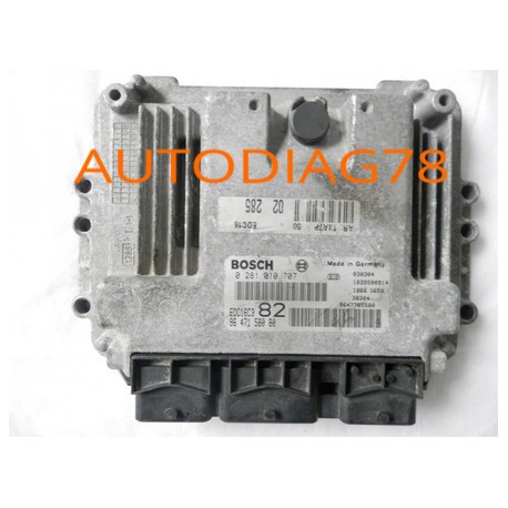 CALCULATEUR MOTEUR PEUGEOT 206 1.4 HDI BOSCH 0281010707 9646559980, 9644157380, Calculateur Moteur|autodiag78