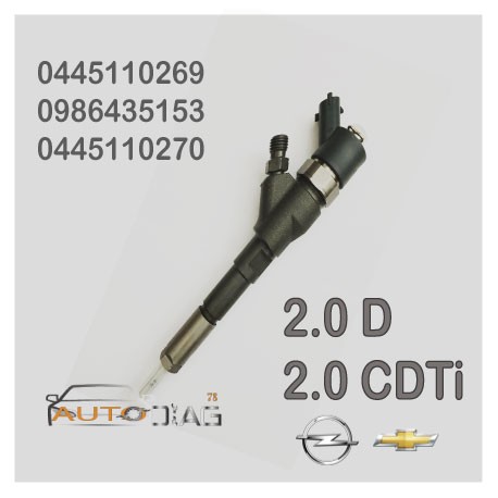INJECTEUR BOSCH 0445110270 0445110269 - 0986435153 autodiag78.com