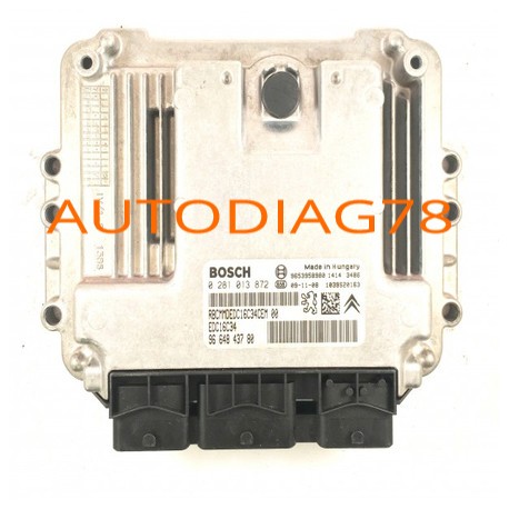 C3 PICASSO 307 308 1.6 HDI BOSCH 0281013872, 0 281 013 872, 9664843780, 96 648 437 80, 9653958980 EDC16C34 1039S20163 Calcula...
