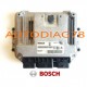 CALCULATEUR MOTEUR PEUGEOT 206 1.6 HDI BOSCH EDC16C34 0281011628,0 281 011 628,  9655924180