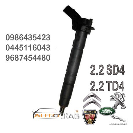 INJECTEUR BOSCH 0445116043 0986435423 autodiag78.com