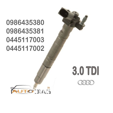 INJECTEUR BOSCH 0445117003 - 0445117002 0986435380 - 0986435381 autodiag78.com
