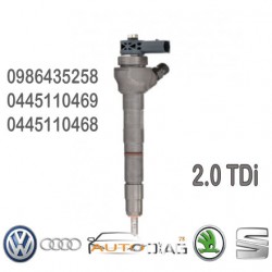 INJECTEUR BOSCH 0445110469 - 0445110468 2.0 TDI 0986435258 autodiag78.com