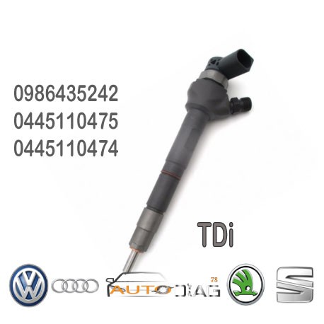 INJECTEUR BOSCH 0445110475 - 0445110474 0986435242 autodiag78.com