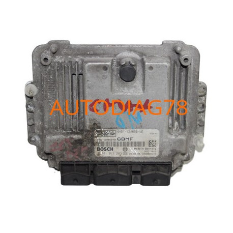CALCULATEUR MOTEUR FORD FOCUS C-MAX 1.6 TDCI, BOSCH 0 281 011 263, 0281011263, 4M51-12A650-NE, 4M5112A650NE Calculateur Moteu...