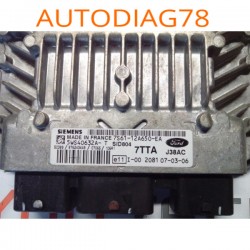 CALCULATEUR MOTEUR FORD FIESTA 1.4 TDCI 7S6112A650EA SIEMENS SID 804 5WS40632A-T, 7S61-12A650-EA 7TTA Calculateur Moteur|auto...