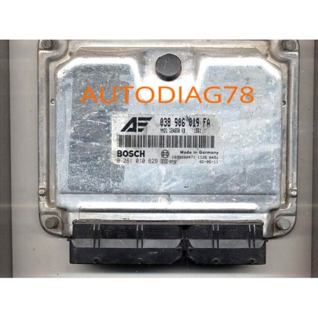 CALCULATEUR MOTEUR VW VOLKSWAGEN SHARAN FORD GALAXY 1.9 TDI 038906019FA, 038 906 019 FA, BOSCH 0 281 010 629, 0281010629 Calc...