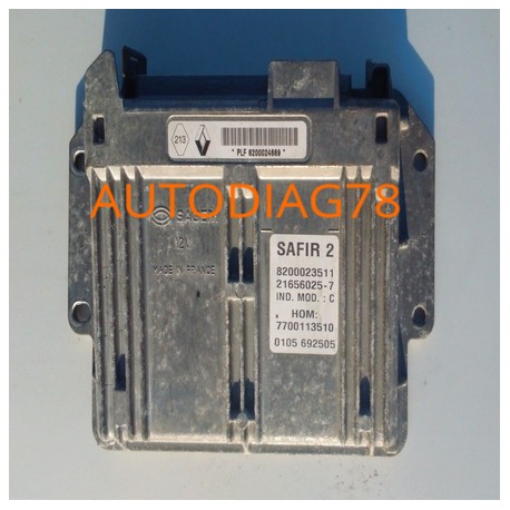 CALCULATEUR ECU TWINGO SAFIR SAGEM PLF 7700108452 HOM7700105560 HOM 7700105560 Calculateur Moteur|autodiag78