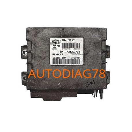 RENAULT TWINGO 1.2 IAW6R20, IAW 6R.20, IAW6R.20, 7700871780 HOM 7700856784, HOM7700856784, 16085104, 16085.104 Calculateur Mo...