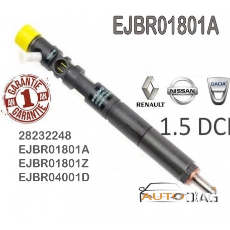 Injecteur ejbr01801a renault