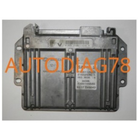 calculateur moteur renault CLio 1.2 Safir2 7700112767 7700115160, HOM 7700113511, 21654820-6, HOM7700113511 SAFIR Calculateur...