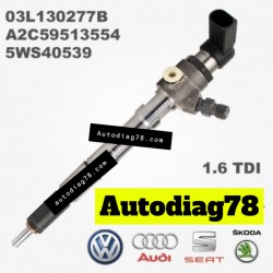 Injecteur SIEMENS VDO 03L130277B 1.6 TDI AUDI VW GOLF - Autodiag78