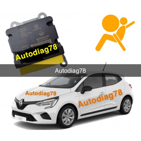 reinitialisation calcULateur airbag  RENAULT CLIO 5 V985107887R CONTINENTAL A3C00492401