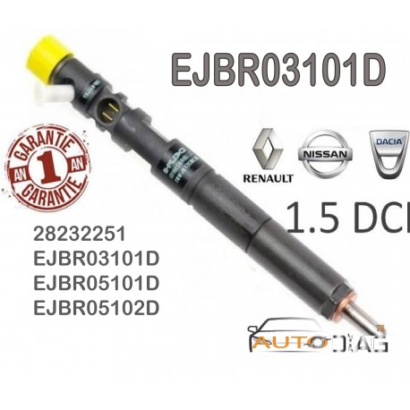 Injecteur DELPHI EJBR03101D 28232251 autodiag78.com