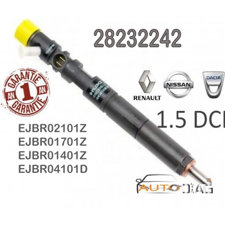 Injecteur Delphi 28232242 – 1.5 dCi Renault Clio, Kangoo, Modus – Testé et Garantie 28232242 autodiag78.com