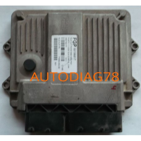 CALCULATEUR MOTEUR FIAT PUNTO 1.3 JTD 55195817, MJD6JFP3, MJD6JF.P3, MJD 6JF.P3/HW1BM/1065-P351, 71600.053.00, 7160005300 C14...