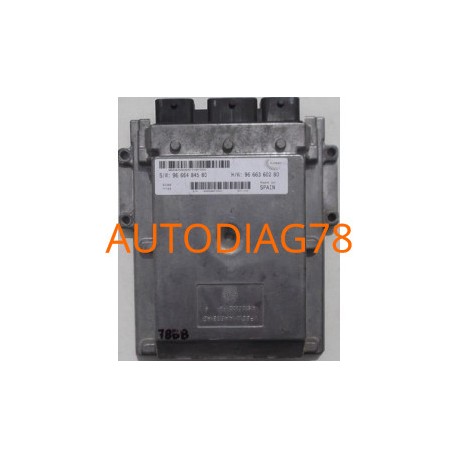 CALCULATEUR MOTEUR FIAT DUCATO, 2.2 HDI, VISTEON, SW 96 664 845 80, SW9666484580, HW 96 663 602 80, HW9666360280 Calculateur ...