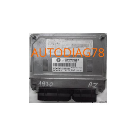 CALCULATEUR MOTEUR VW VOLKSWAGEN FOX 1.2 BMD 03D906033H, 03D 906 033 H, SIEMENS 5WP44238 02 , BENZIN SIMOS 3PG 7000 Calculate...
