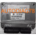 CALCULATEUR MOTEUR VW VOLKSWAGEN FOX 1.2 BMD 03D906033H, 03D 906 033 H, SIEMENS 5WP44238 02 , BENZIN SIMOS 3PG 7000