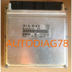 CALCULATEUR MOTEUR MERCEDES SPRINTER 211 2.2 220 CDI BOSCH 0 281 011 746, 0281011746, A 611 153 10 91, A6111531091