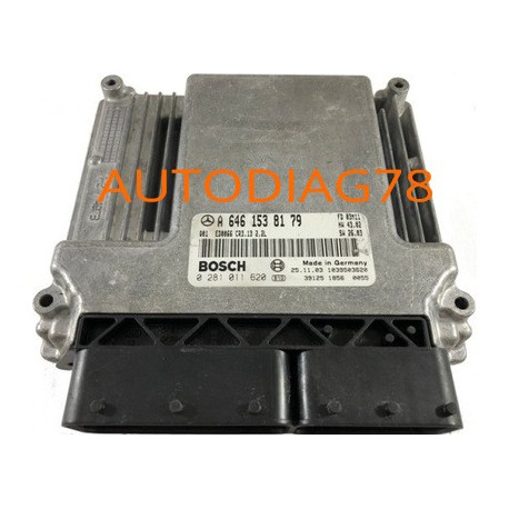 CALCULATEUR MOTEUR MERCEDES W203 C200 BOSCH 0 281 011 620, 0281011620, A 646 153 81 79, A6461538179 16C2-7.13 Calculateur Mot...