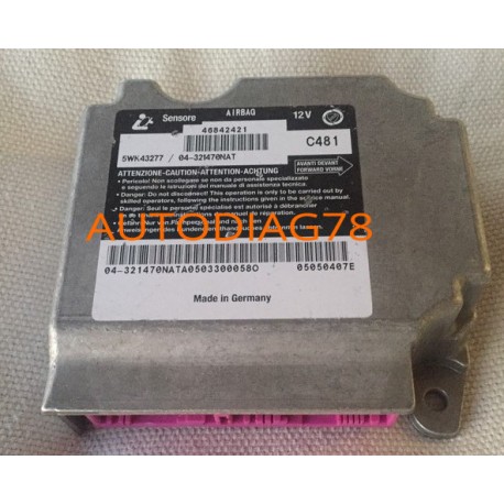 Réparation Calculateur D'airbag Alfa Romeo 147 - 46756117 Allied Calculateur Airbag|autodiag78