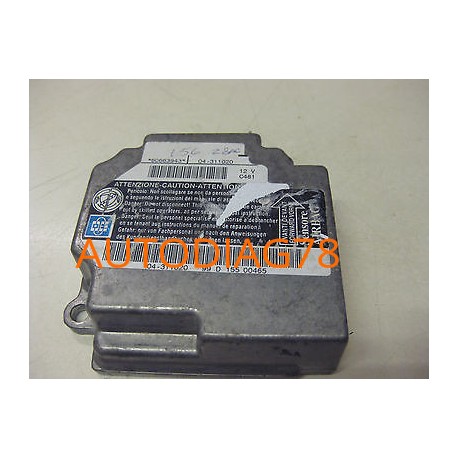 Réparation Calculateur D'airbag Alfa Romeo 156 - 43055365 Calculateur Airbag|autodiag78