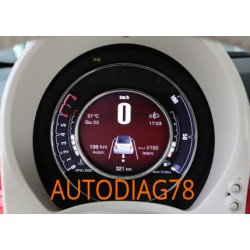 Réparation tableau de bord compteur Fiat 500